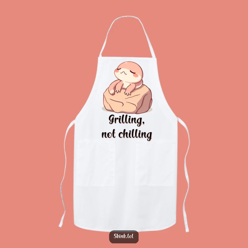 Funny Skink Chef Apron: Cook with a Relaxed Vibe! Hilarious Kitchen Gear!