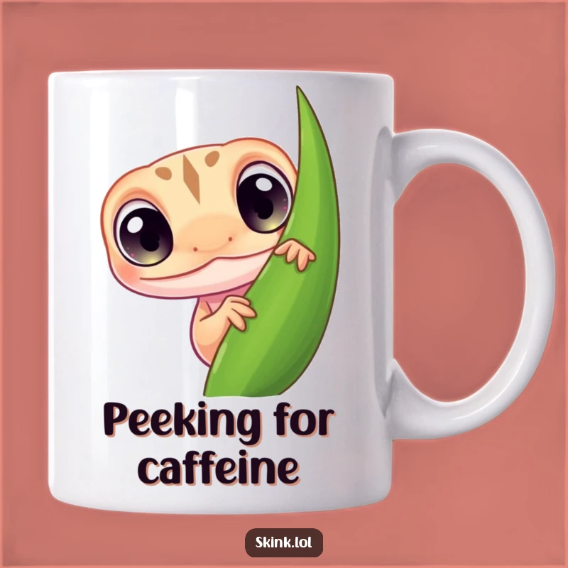 Funny Skink Peek Mug: A Hilarious Surprise Gift for Curious Minds!